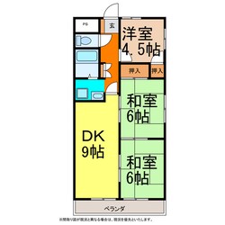 サンヒルズ共栄の物件間取画像